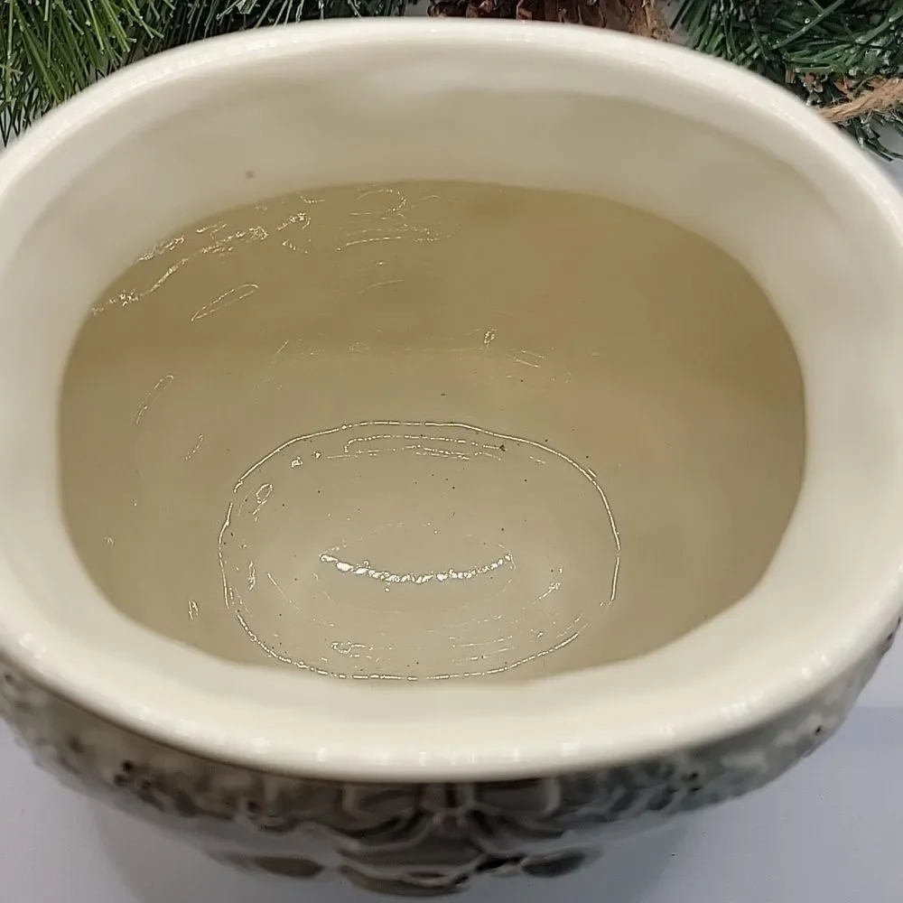 Young's Snowman Ceramic Vase Vintage 2001